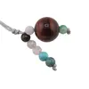 Accesoriu cu pietre semipretioase Ochi de taur sfera 10mm si mix cristale 4mm, imagine 2
