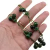 Colier confectionat manual pe snur cu Ochi de tigru verde sfere, 8mm, imagine 4