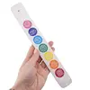Suport ardere betisoare parfumate cu cele 7 chakre, alb - 25,5cm, imagine 3