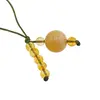 Accesoriu cu pietre semipretioase Agat galben sfera 10mm si Citrin 4mm, imagine 2