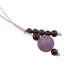 Accesoriu cu pietre semipretioase Lepidolit sfera 10mm si Granat 4mm, imagine 2