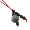 Accesoriu cu pietre semipretioase Serafinit sfera 10mm si Obsidian auriu 4mm, imagine 2