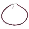 Bratara Granat Rhodolit discuri fatetate 3mm si argint 925