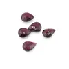 Briolete fatetate Granat - Flat briolette, 5 buc