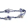 Colier confectionat manual pe snur cu Sodalit deschis sfere, 8mm, imagine 2