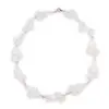 Colier confectionat manual pe snur cu Cristal de stanca mat sfere, 8mm