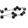 Colier confectionat manual pe snur cu Onix negru sfere, 10mm, imagine 2