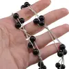 Colier confectionat manual pe snur cu Onix negru sfere, 8mm, imagine 4