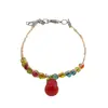 Bratara din fibre naturale cu margele colorate si accesoriu Wu Lou, imagine 2
