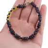 Bratara Iolith si Peridot discuri fatetate 6-7mm si Turmalina neagra sfere fatetate 3mm, imagine 4