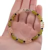 Bratara Peridot si Citrin discuri fatetate 6-7mm, Turmalina neagra sfere fatetate 3mm, imagine 4