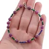 Bratara Rubin sfere fatetate 5mm, Lapis lazuli si Malachit 2mm, imagine 4