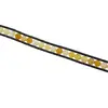Bratara wrap tripla Opal galben sfere fatetate, 4mm, imagine 2