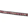 Bratara wrap tripla Rodonit roz sfere, 4mm, imagine 4