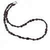 Colier Granat neuniform 6-10mm si sfere 3mm