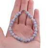 Bratara Angelit sfere 6mm si Piatra lunii sfere 3mm, imagine 4