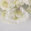 Bratara Cristal de stanca triunghi 10mm si Piatra lunii sfere 3mm, imagine 3