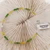 Bratara Cromdiopsid, Opal galben si Cristal de stanca sfere fatetate 3mm cu argint 925, imagine 2
