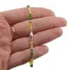 Bratara Cromdiopsid, Opal galben si Cristal de stanca sfere fatetate 3mm cu argint 925, imagine 3