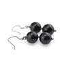 Cercei cu agatatoare Granat sfere 10mm si Argint 925, imagine 2