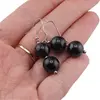 Cercei cu agatatoare Granat sfere 10mm si Argint 925, imagine 4