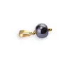 Pandantiv Hematit sfera 10mm si inox auriu, imagine 2