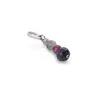 Pandantiv Smarald, Rubin sfere fatetate 4-5mm si Safir disc fatetat 6mm cu Argint 925, imagine 2