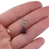 Pandantiv Smarald, Rubin sfere fatetate 4-5mm si Safir disc fatetat 6mm cu Argint 925, imagine 4