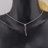 Pandantiv un Safir si doua Rubine, banuti fatetati 4mm, imagine 3
