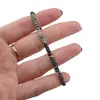 Bratara Smarald discuri fatetate 4mm si bumbi argintii, imagine 4