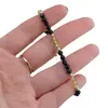 Bratara Turmalina neagra si Peridot sfere fatetate 4mm cu argint 925, imagine 4