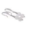 Cercei cu agatatoare Piatra Lunii sfere si baza lata de Argint 925, 6mm, imagine 2
