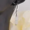 Cercei cu agatatoare Piatra Lunii sfere si baza lata de Argint 925, 6mm, imagine 3