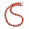 Colier Cornalina sfere fatetate 8-10mm si discuri fatetate 3mm