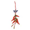 Amuleta canaf Feng Shui Pepita albastra si ardei rosii