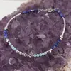 Bratara Lapis Lazuli discuri fatetate 3mm cu Amazonit sfere fatetate 2mm si Argint 925, imagine 2