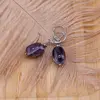 Cercei cu agatatoare Ametist, 14x10mm, imagine 3