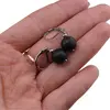 Cercei cu agatatoare onix negru mat, imagine 4
