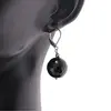 Cercei cu agatatoare Onix sfere fatetate 14mm, imagine 2