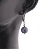 Cercei cu agatatoare Safir sfere 10mm, imagine 2