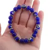 Bratara Feng Shui pe elastic sfere cu Ochi protector albastru, imagine 3
