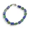 Bratara Jad neuniform 9-11mm si Lapis Lazuli fatetat 8-10mm