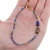 Bratara Lapis lazuli sfere fatetate 3mm, Lapis lazuli si Ochi de tigru neregulate, imagine 3