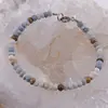 Bratara Opal albastru si Jasp peisaj discuri fatetate, 4mm, imagine 2