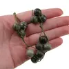 Colier confectionat manual pe snur cu Turcoaz african sfere, 10mm, imagine 4