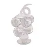 Decoratiune strugure din sticla transparenta, 14cm, imagine 2