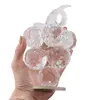 Decoratiune strugure din sticla transparenta, 14cm, imagine 4