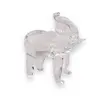 Elefant din sticla transparenta, 60mm