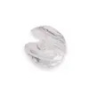 Scoica cu perla din sticla transparenta, 30mm, imagine 2