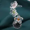 Statueta flori de mar din sticla transparenta si multicolora, 12cm, imagine 3